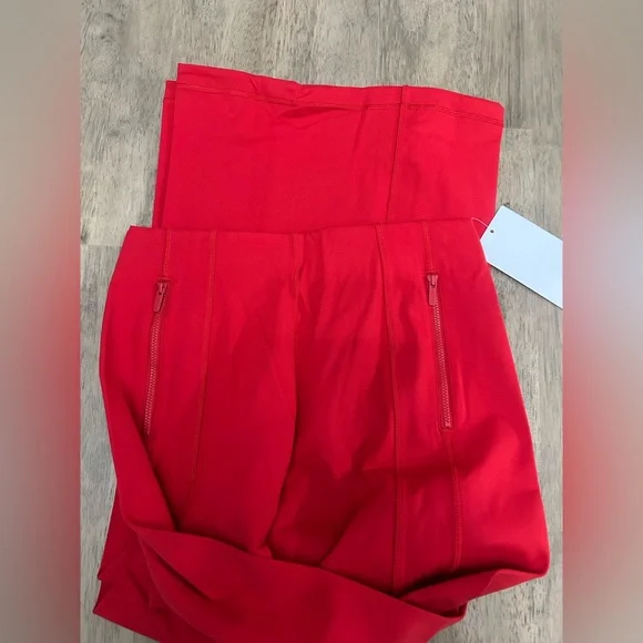 lululemon athletica Define High Rise Red Wide-Leg Pants - Picture 5 of 6